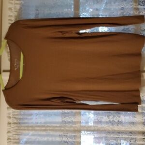 Chico's Brown Long Sleeve Shirt Size 1